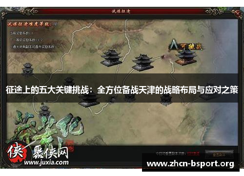 征途上的五大关键挑战:全方位备战天津的战略布局与应对之策 征途上的五大关键挑战:全方位备战天津的战略布局与应对之策