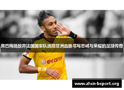 奥巴梅扬放弃法国国家队选择非洲血脉书写忠诚与荣耀的足球传奇 奥巴梅扬放弃法国国家队选择非洲血脉书写忠诚与荣耀的足球传奇